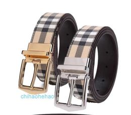 Designer Borbariy belt fashion buckle genuine leather belt Authentic Dad Li Mens and Womens Belts Classic Luxury Quality Plaid Business Casu