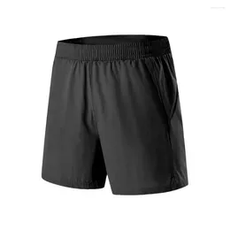 Men's Shorts Foot Opening Sports Quick Dry Summer Sport With Drawstring Elastic Waist Back Zipper Pocket For Jogging Gym