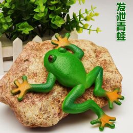 Decorative Flowers Simulation Frog Model Decoration Soft Rubber Fake Creative And Tricky Vent Toy