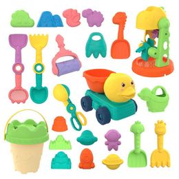 Sand Play Water Fun Sand Play Water Fun Summer Beach Toys Beach Games Sandpit Set Toys Summer Outdoor Hourglass Car Bucket Toys Childrens Baby Gift Set WX5.22