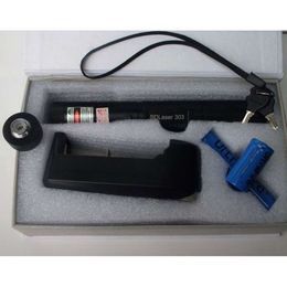 Strong power military 532nm 6000m green laser pointers led Flashlight SOS LAZER hunting teaching,key+charger+gift box