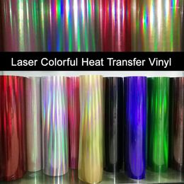 Window Stickers 1 Sheet 12"x40"/25cmx100cm Laser Colorful Heat Transfer Hologram PVC Press Tshirt Iron On HTV Printing