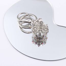Pretty Rhinestone Crown Keychains Princess Queen Accessories Key Rings For Women Girls Friendship Gift Handmade DIY Jewellery