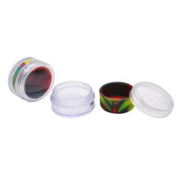 5ML Acrylic Silicone Wax Oil Cream Jar Concentrate Container NonStick Wax Oil Cream Jar Dab Silicone Oil Jars7682045