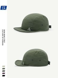 Quick-Drying Turban Baseball Cap Mens and Womens Korean-Style Simple Fashion Letter Embroidery Peaked Cap 240521