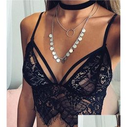 Camisoles Tanks Arrived Y Women Tank Lace Floral Unpadded Bralette Bralet Bra Bustiers Crop Top Cami Tank1209D Drop Delivery Apparel U Dhl7R