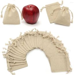 Gift Wrap Mini Pouch Weddings Favours Party Supplies Birthday Sack 10PCS Candy Storages Drawstring Burlap Bags