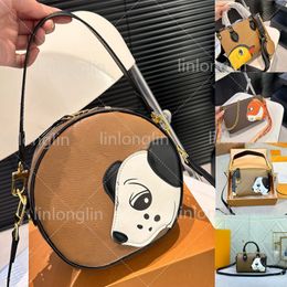 new designer totes women co branded bags handbags luxury shopping shoulder bags lady animal Childlike fun dog duck tote fashion brown leather crossbody purse