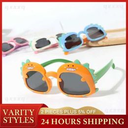 Sunglasses Sunglasses Cute Childrens Sunglasses Girls and Boys Cartoon Dinosaur Glasses Sun Protection Cute Fashion Glasses Party and Travel Glasses WX5.23
