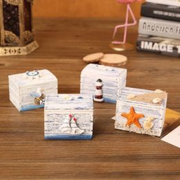 Storage Boxes Mini Wooden Box Portable Gift Packing Jewelry Kids Toy Game Treasure Chest Home Beach Party Deco