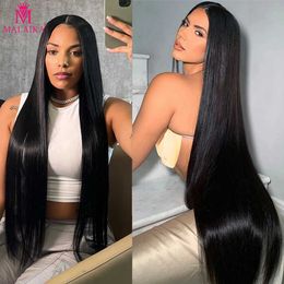 Synthetic Wigs 250 density 40 48 inch straight lace front human wig 13x4 high-definition lace front wig with Remy hair removed in front Q240523