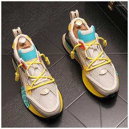 Casual Shoes Men Fashion Mesh Loafers Breathable Autumn Lace Up Comfortable Outdoor Sneakers Zapatos Hombre