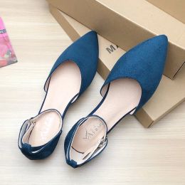 Women Flats Black Flats for Women Dressy Comfort Size 33 34 42 43 Solid Colour Daily Shoes Flat Heel Summer Sandals Simple Basic