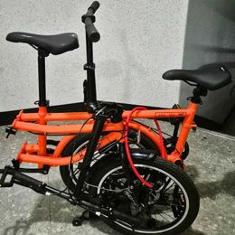 Bikes 20 inch Brompton Folding Series Bicycle 7-speed Triple Folding Series Adult Series Bicycle 2 Comfortable Two Person Travel Bicycle Q240523