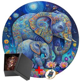 Puzzles Elephant Jigsaw Wooden Puzzles Toys Puzzl Toy Jigsaw Wooden Puzzle Adults Game Children Intellectual Exercise Brain Teaser Model Y240524