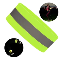 Knee Pads Reflective Bands Adjustable Arm Wrist Ankle Leg High Visibility Tape Straps For Night Walking Cycling Running