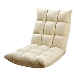Pillow Foldable Lazy Lounger Sofa Modern Tatami Adjustable Lounge Chair Floor Balcony Bay Window Leisure Long Bed Back