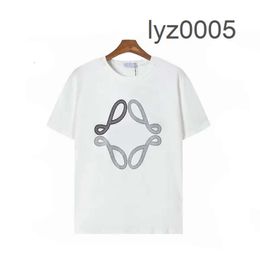 Designer Men's American Hot Selling Summer T-shirt Season New Daily Casual Letter Printed Pure Cotton Top E5U7