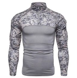 Men039s TShirts Men Tshirt Camouflage Tactical T Shirt Clothing Combat Assault Long Sleeve Tight Army Costume3121635