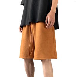Men's Shorts Solid Colour Capris Summer Thin Loose Large Casual Beach Pantsmen'S Men 15763 Mens