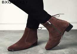 italian mens high heel boots Coiffeur fashion Elevator shoes for mens dress boots shoes ankle men5690834