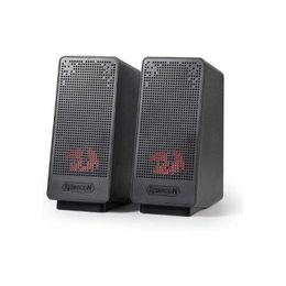 Portable Speakers Redragon GS513 PC gaming speaker 2.0 channel stereo desktop quality bass USB computer speaker with red backlight S2452402