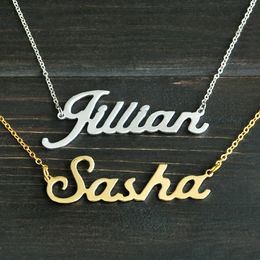 Any Personalised Name Necklace Alloy Pendant Alison Font Fascinating Pendant Custom Name Necklace Personalised Necklace T190702 284D