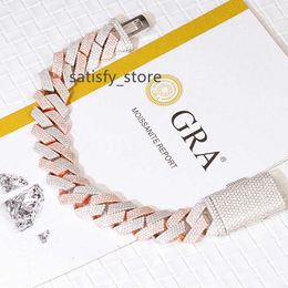 Fashionable Luxury Custom 925 Sterling Silver VVS Moissanite Fine Jewelry Man Woman Hip Hop Link Chain Bracelet