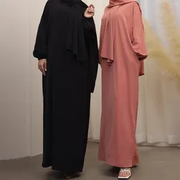 Ethnic Clothing Hooded Abaya Jilbab For Women Nida Ramadan Muslim Hijab Long Dress One Piece Prayer Outfit Islamic Dubai Turkish Modest