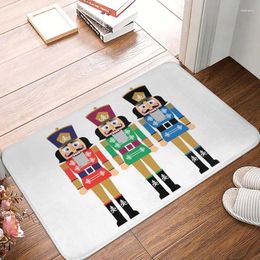 Carpets Cartoon Toy Soldier Christmas Nutcracker Doormat Anti-Slip Entrance Kitchen Bathroom Floor Door Mat Garage Rug Carpet Footpad