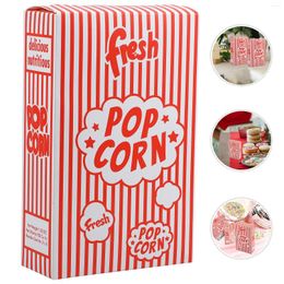 Take Out Containers 50 Pcs Popcorn Packaging Box Snack Holder Bucket Candy Container Boxes French Fries For Party Place Order