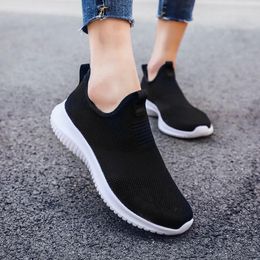 Casual Shoes Summer Womens Sneakers Mesh Loafers Breathable Female Flats Fashion Tenis Comfortable Walk Shoe Big Size 43