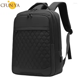 Backpack CFUN YA Casual Men's Waterproof Travel Bags Large Capacity Business 15.6" Laptop Shoulder Bag Multifunctional Schoolbag