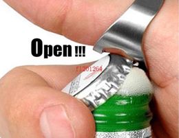 Fedex DHL Stainless Steel Finger Ring RingShape Beer Bottle Opener For Beer Bar Tool 20mm 22mm 24mm Size R01 100pcslot1398628