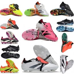 Futbol ayakkabıları ücretsiz gönderim aaa hediye çanta botları doğruluk+ elit dil fg botlar metal sivri futbol çığlıkları eritesiz yumuşak deri siyah futbol boyutu Eur36-46