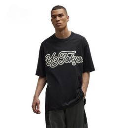 Trendy Mens Short Sleeve T-Shirt with Creative Letter Print Y-3 Design Y3 Tshirt Summer T Shirts