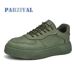 Casual Shoes PARZIVAL Men Chunky Sneakers Non-slip Men's 2024 Designer Platform Male Board Shoe Man's Vulcanize