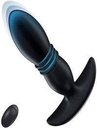 Vibrators Thrusting Anal Vibrator For Women Men BuPlug Prostate Massager Wireless Remote Control Plug Intimate Goods Sex Toys Gay5479458