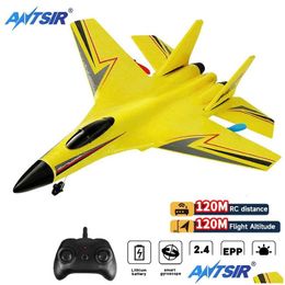 Aircraft Model Modle Rc Plane Su-27 Remote Control Helicopter 2.4G Airplane Epp Foam Vertical Children Toys Gifts 231206 Drop Delivery Ot9N0