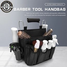 Barbershop Scissor Bag Salon Waterproof Multiple pockets Hairdressing Storage Bags Hair Scissors Tool Makeup Case with 240522