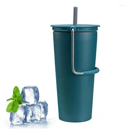 Water Bottles Insulated Straw Cup Odourless Stainless Steel Temperature Control Bottle With Spill Proof Portable