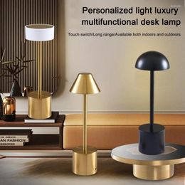 Table Lamps Led Touch Lamp 3 Colours Stepless Dimming Usb Rechargeable Eye Protection Night Light Home Bedroom Bedside Desk