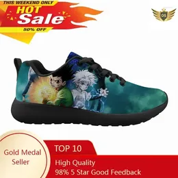 Casual Shoes Male Hunte X 3D Printed Non-slip Sneakers Summer Classic Anime Flats For Men Breathable Lace-up