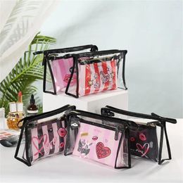 Cosmetic Bags Transparent Pvc Storage Bag Small Size High Quality Materials Are More Upright Without Wrinkles Sturdy And Durable Washing