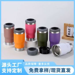 Stainless steel insulated cup 14oz beer cup with bottle opener double-layer vacuum cold insulation tank portable car cup