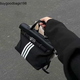KY Backpack Bags kelis Designer Bag Korean Niche Design Striped Nylon Oxford Cloth with Large Capacity Single Shoulder for Womens Highend Feel rj