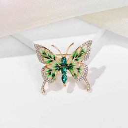 China-Chic enamel butterfly brooch women's temperament pin high-level fashion versatile corsage suit coat accessories