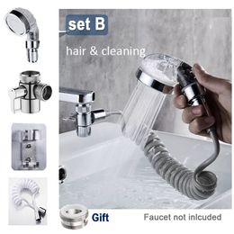 External Shower Faucet Holder Artifact Wash Hair Pet Washer Bathroom Kitchen Basin Tap Filter Flexible Hose Bidet Spray Gun