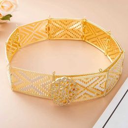 Waist Chain Belts Moroccan Kaftan wedding belt with gold plating silver plating waist chain ethnic style bridal belt wedding belt womens gifts Q240523