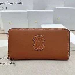 Celiene Bag Dhgate Triomphes Bags Women Luxury Cardholder Ava Designer Wallet Id Card Coin Purses Cowhide Leatherkey Pouch Holders 865